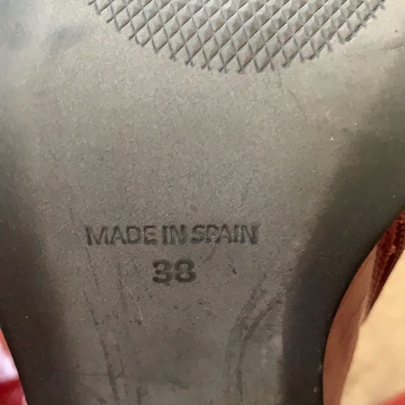 L’Intervalle Dark red Square Toed Boots Size 38 - Picture 4 of 5